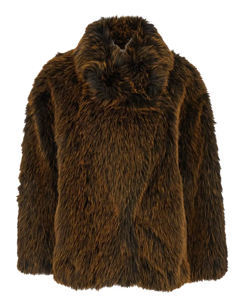 Semicouture Carol Kunstpelzjacke Brown