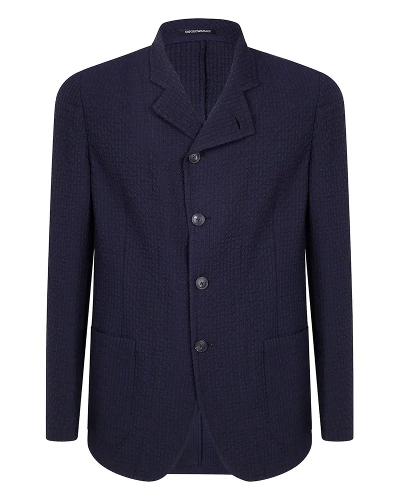 Emporio Armani Wolljacke Blue
