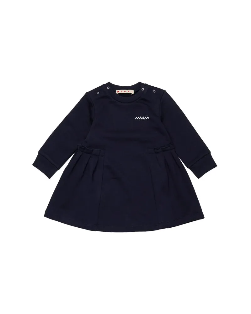 Marni Kleid mit Logo Blue