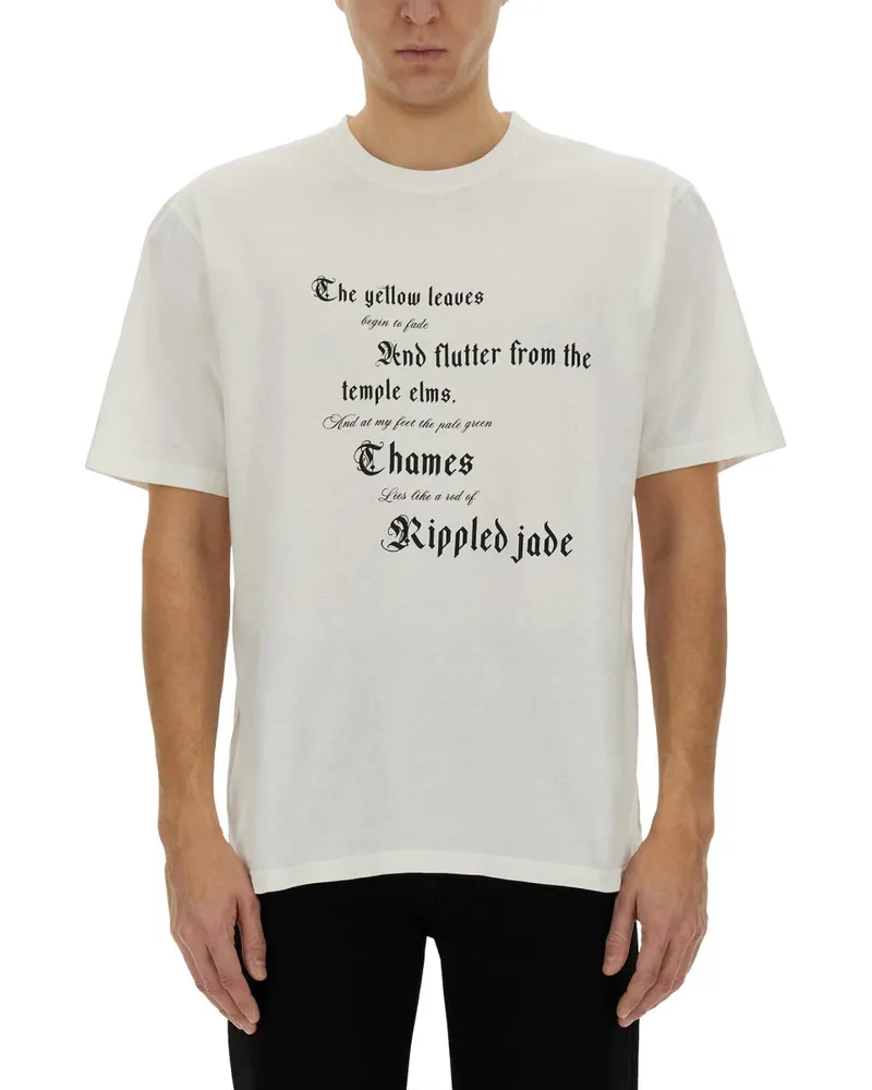 Alexander McQueen Alexander MC Queen T -Shirt mit Druck White