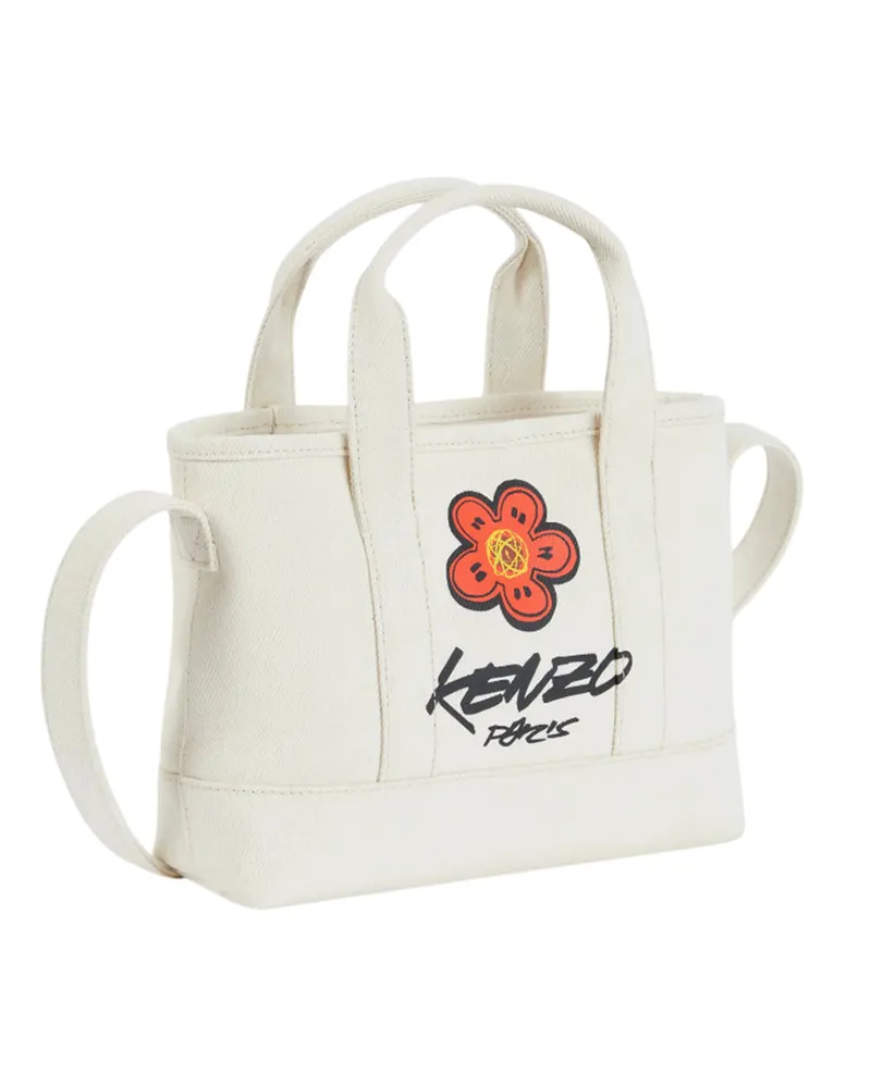 Kenzo Kenzo X Futura 2000 Small Kenzo Utility Canvas Tote Tasche Ecru