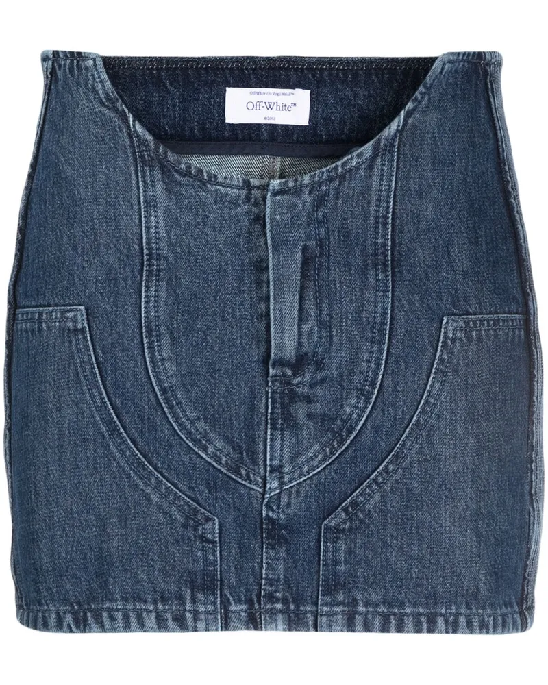 OFF-WHITE Denim Minirock Blue