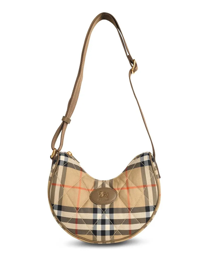 Burberry Horseshoe' Crossbody -Tasche in Sandpolyamid Beige