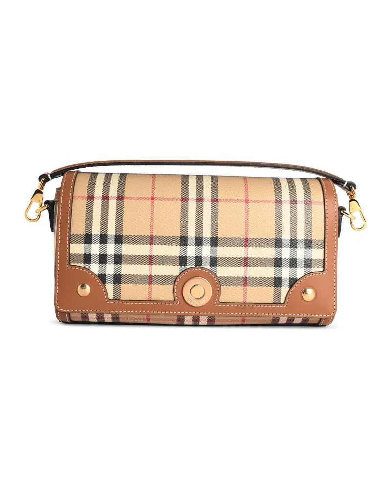 Burberry Notiz' beige Baumwollmischtasche Beige