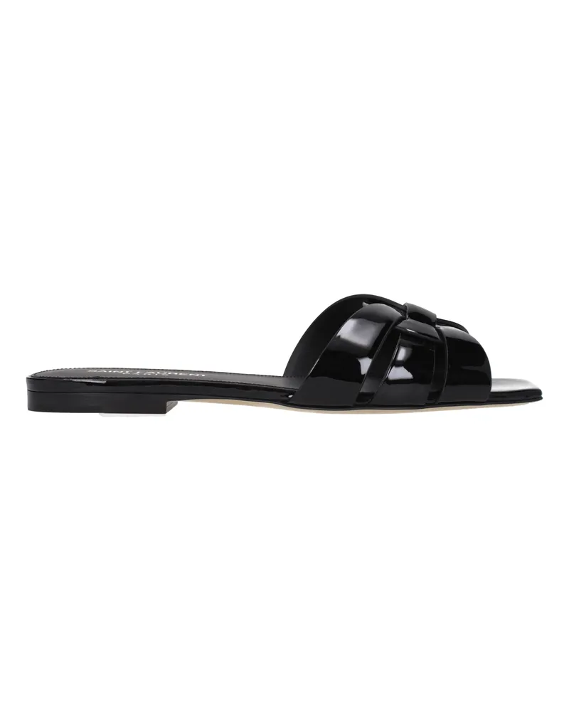Saint Laurent Slip-Ons und Clogs Damens Lackschwarz -