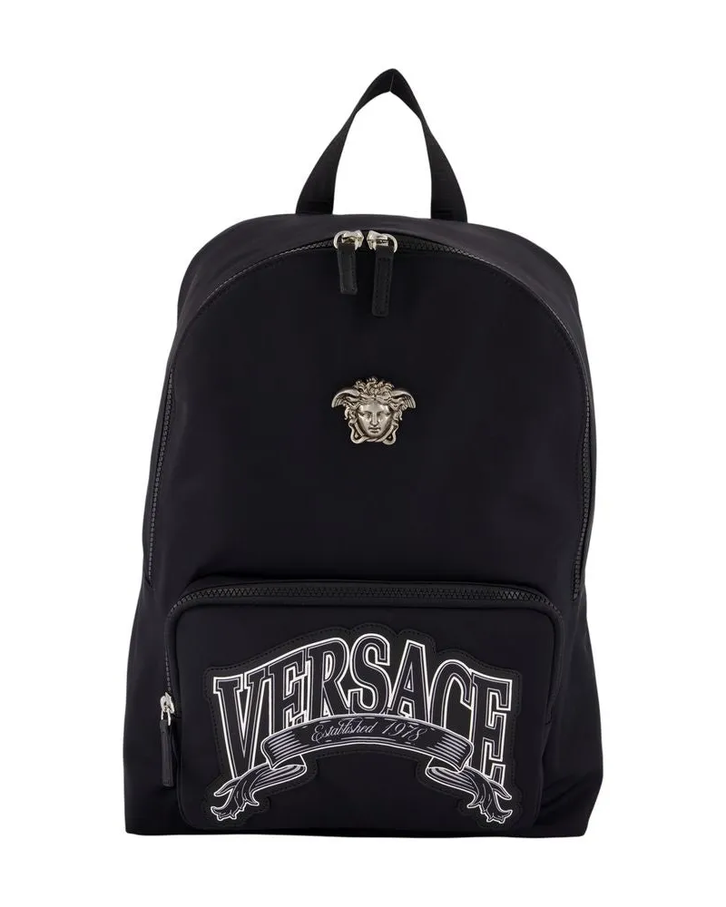 Versace Rucksack  Nylon Black Schwarz