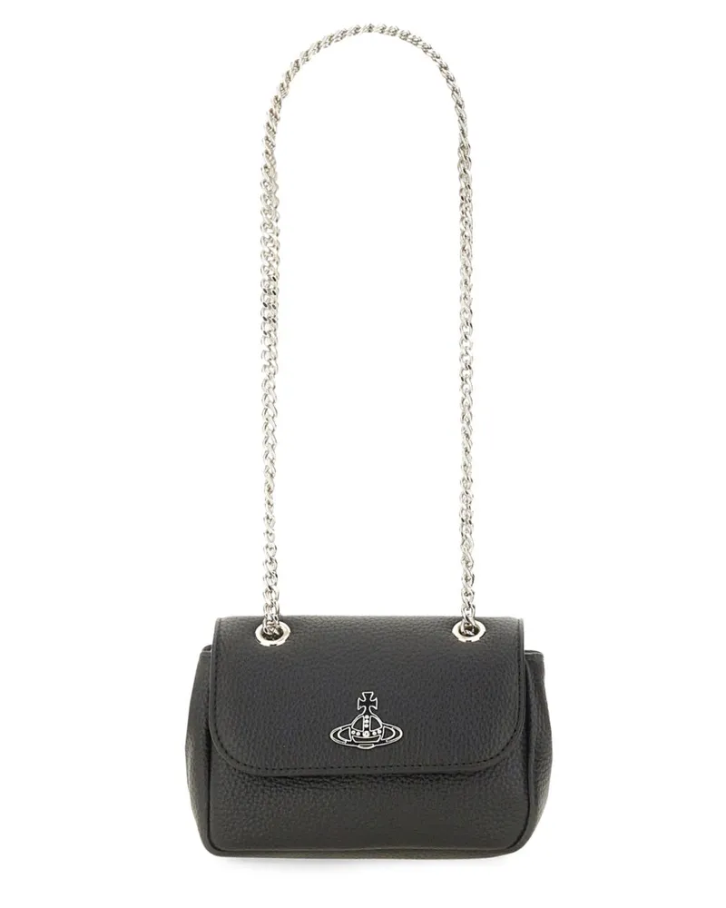 Vivienne Westwood Borsa Con Catena klein Black