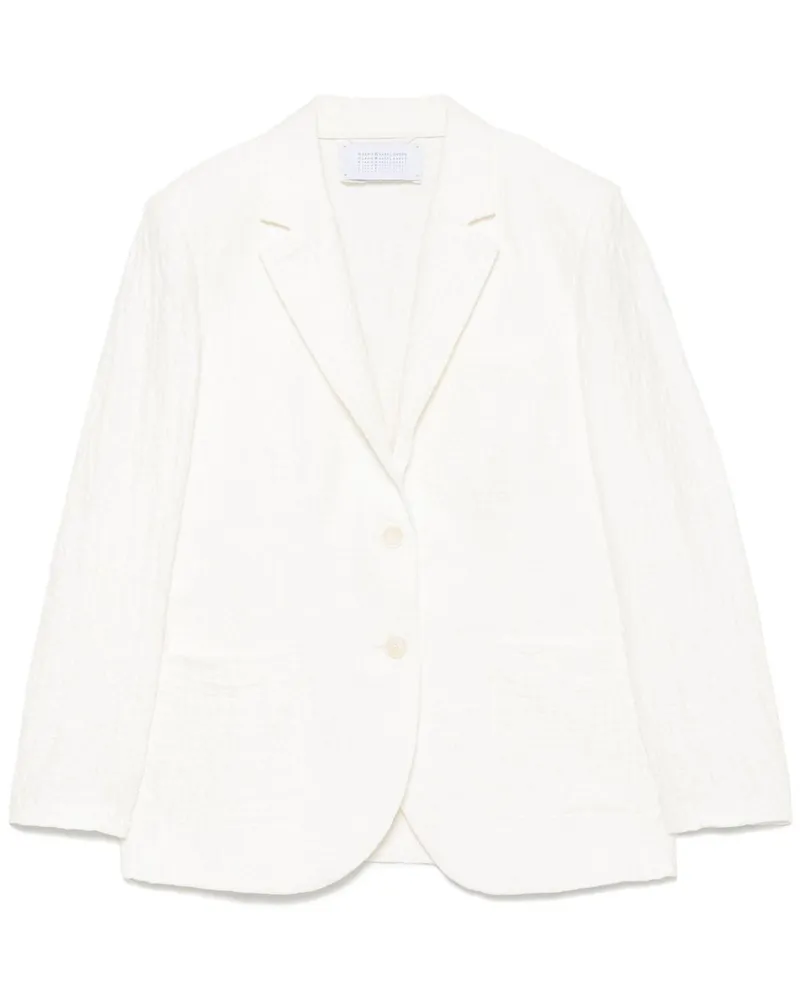 Harris Wharf London Baumwollmischung Blazerjacke White