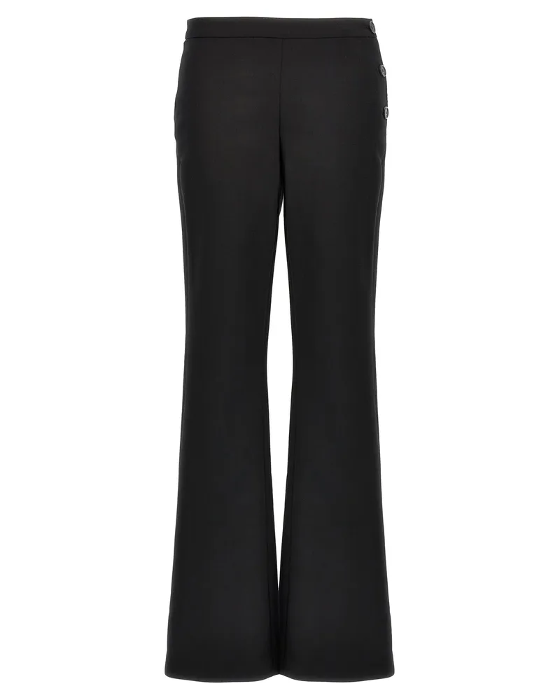 Courrèges Courreves 'schräg maßgeschneiderte' Hosen Black