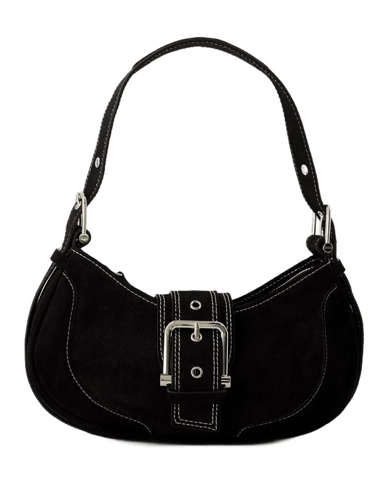 OSOI Hobo Brocle Bag  Leder schwarz Schwarz