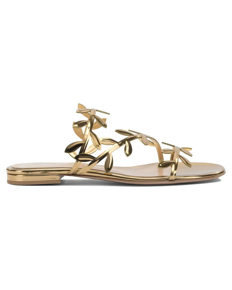 Gianvito Rossi Flavia“ Sandalen Gold
