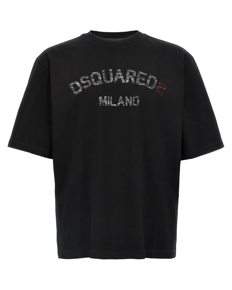 Dsquared2 verblasst T -Shirt Black