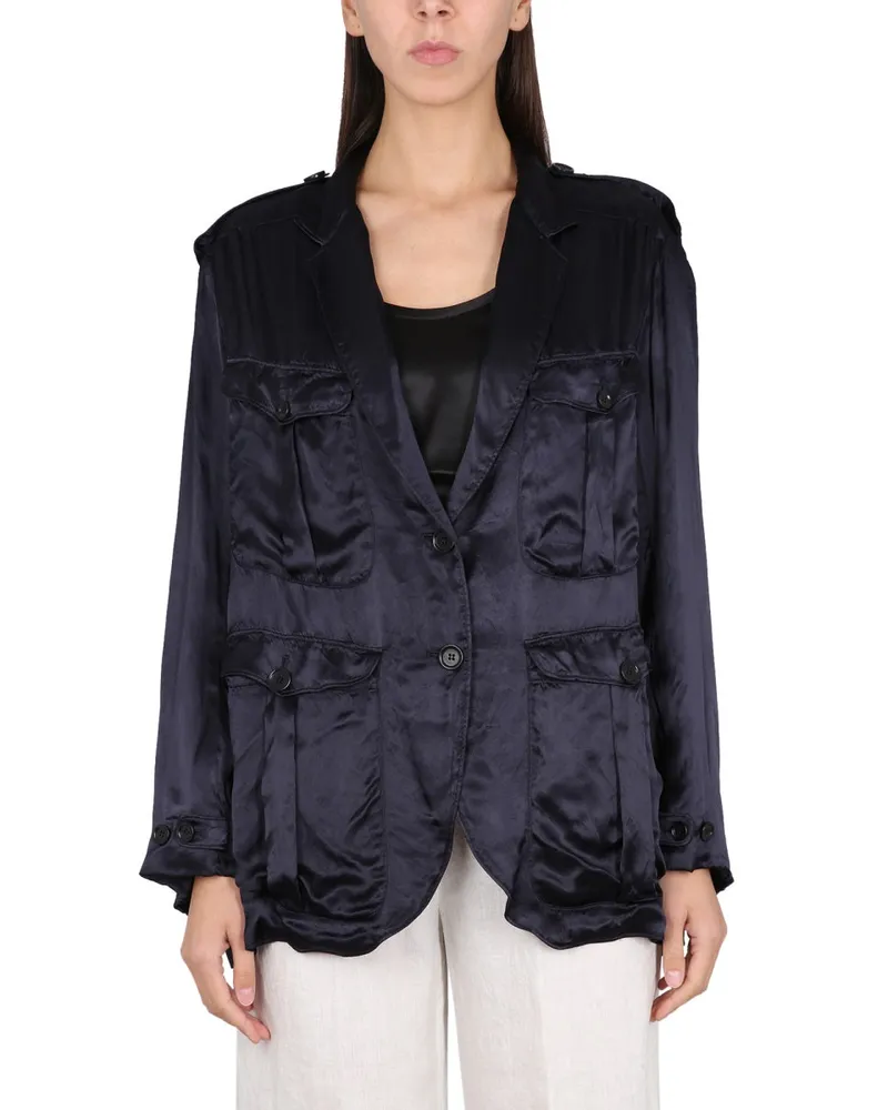 ASPESI Jacke mit Taschen Blue