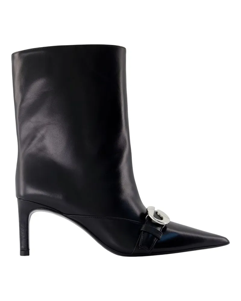 COPERNI Gürtelstiefel mit Absatz  Leder Schwarz Black