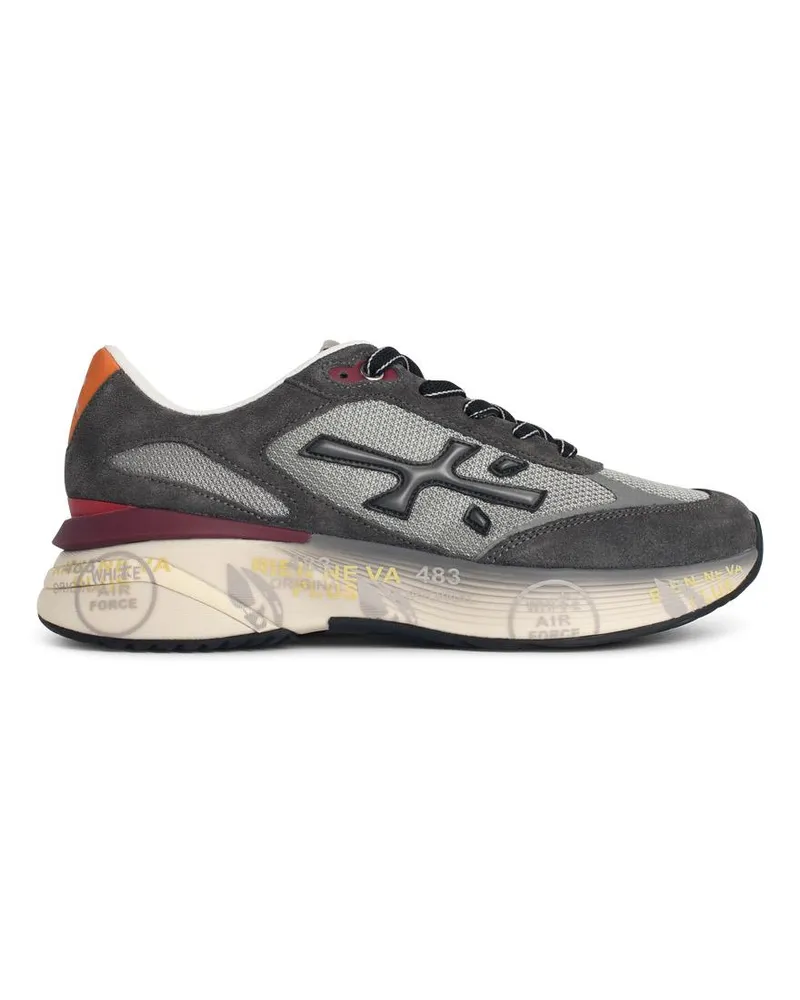 Premiata Graue -Sneakers „Moerun“ aus Stoffmischung Grey