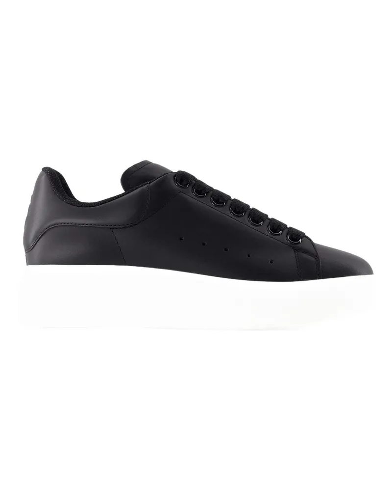 Alexander McQueen Übergroße Turnschuhe Alexander MC Queen Leder schwarz Black
