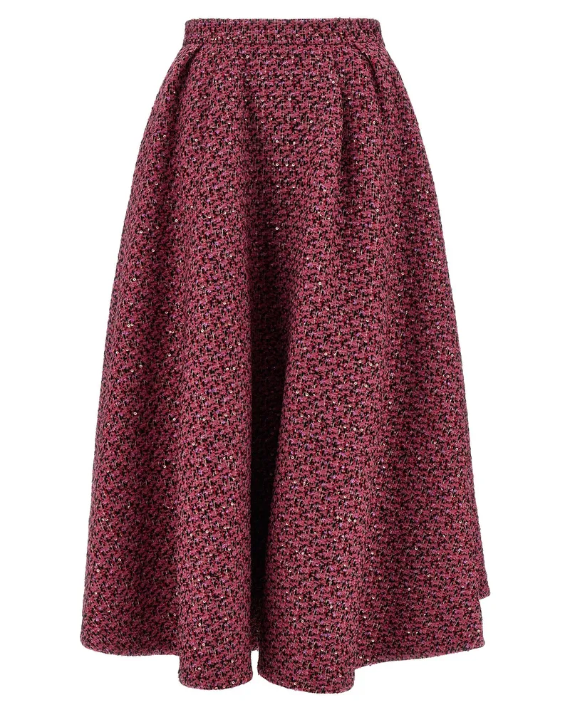 Alessandra Rich Tweed Rock Pink