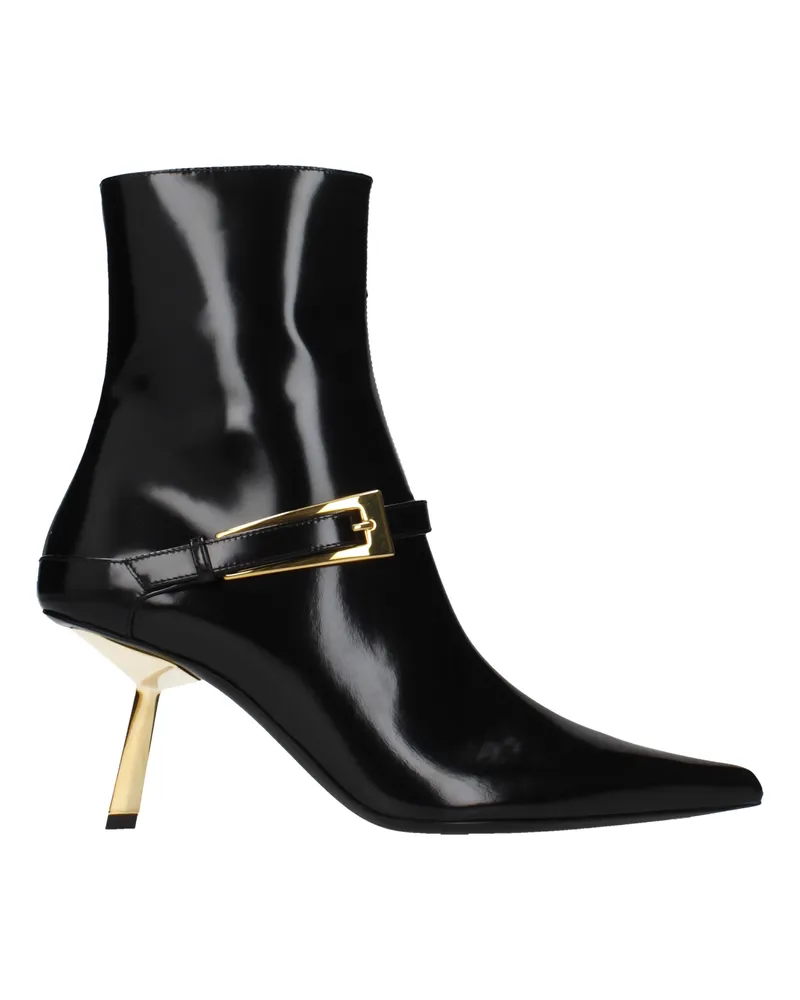 Saint Laurent Damens Stiefel aus schwarzem Leder -