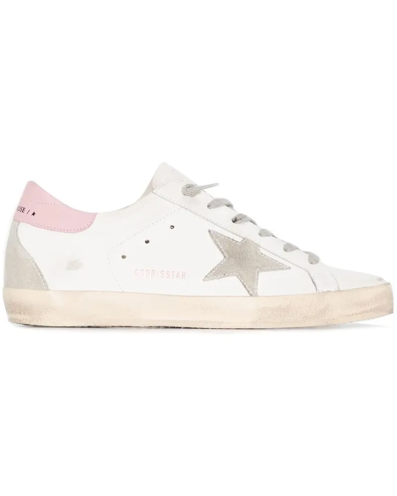 Golden Goose Golden Gänse Superstar Leder -Sneaker Pink