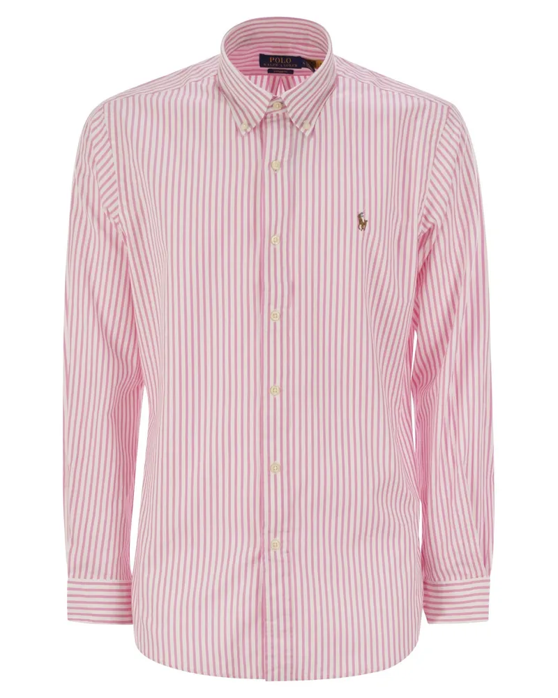 Ralph Lauren Custom Fit Stretch Oxford Hemd Pink