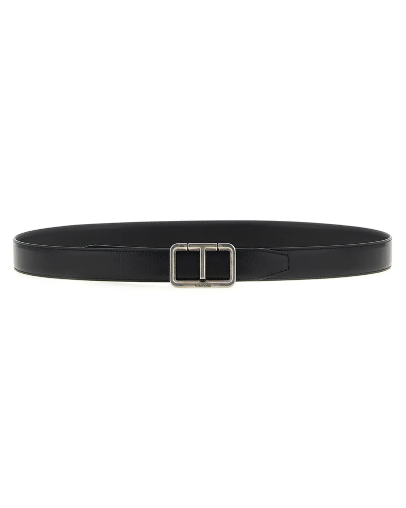 Tom Ford Reversible Gürtel antike Schnalle Black
