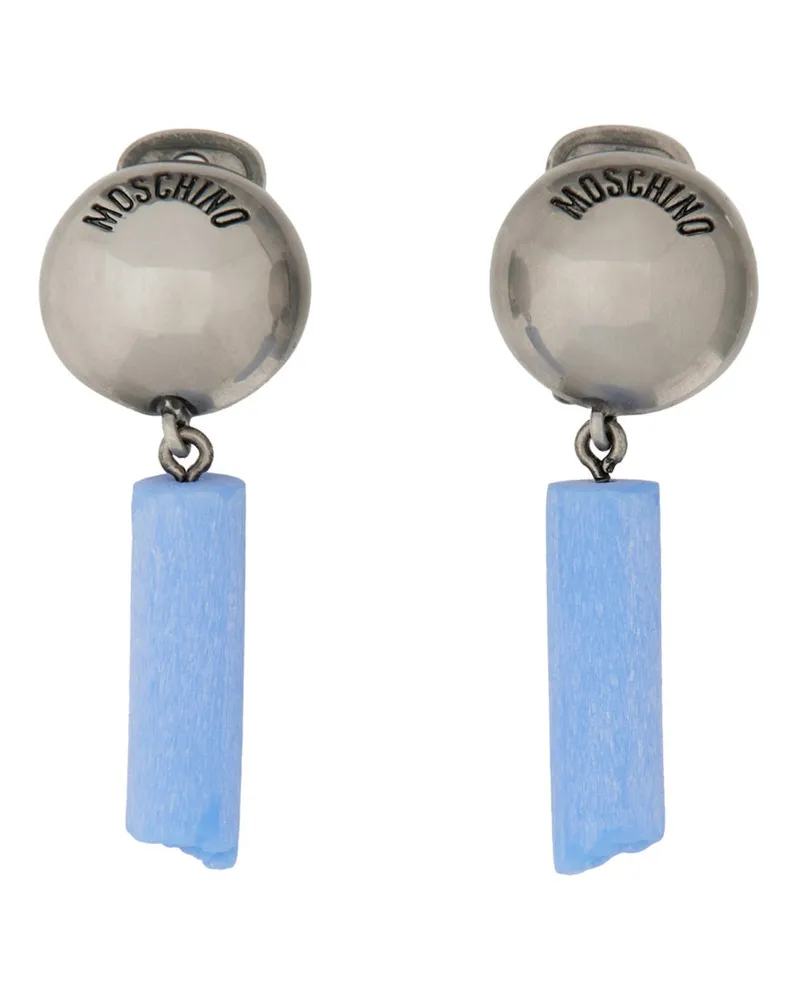Moschino Logo -Ohrringe Azure