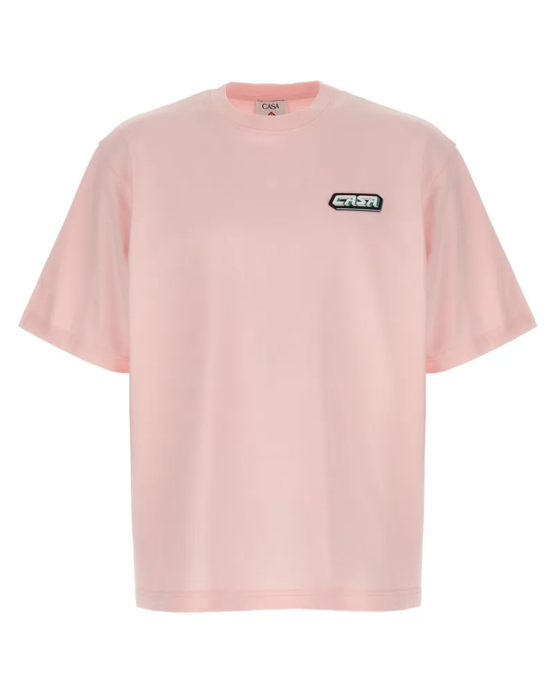 Casablanca Paris Casa Racing' T -Shirt Pink