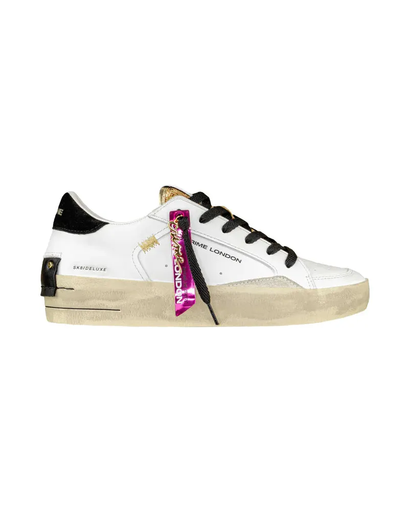 Crime Verbrechen London SK8 Deluxe Keil White