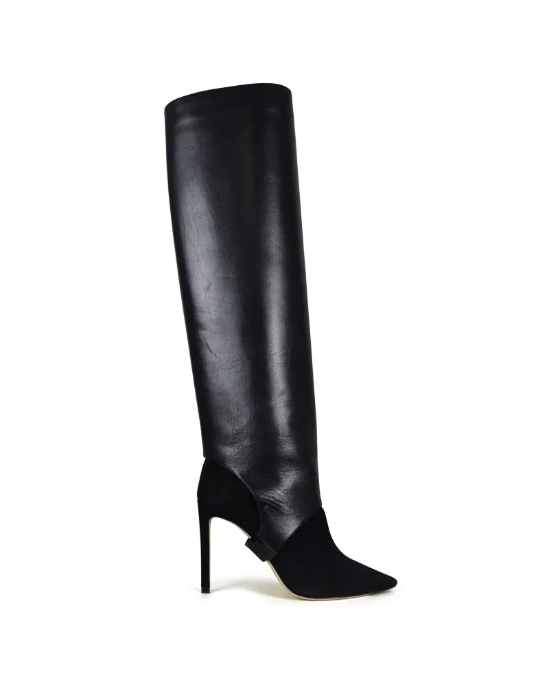 Jimmy Choo Hurley 85 Stiefel Black