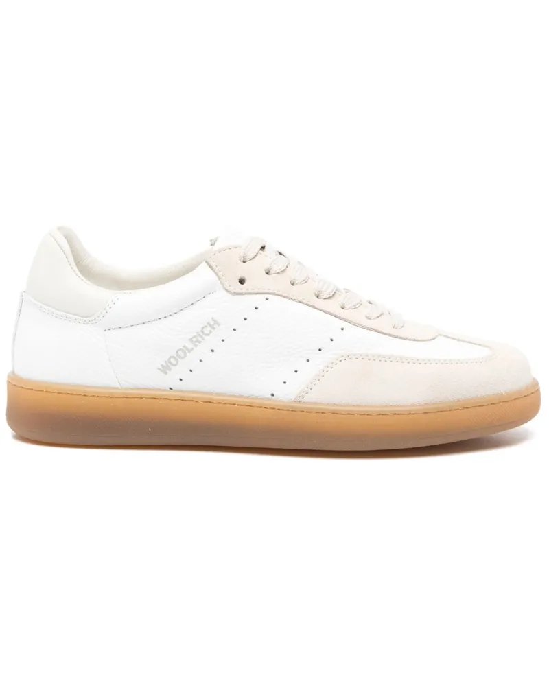 Woolrich Leder -Turnschuhe White