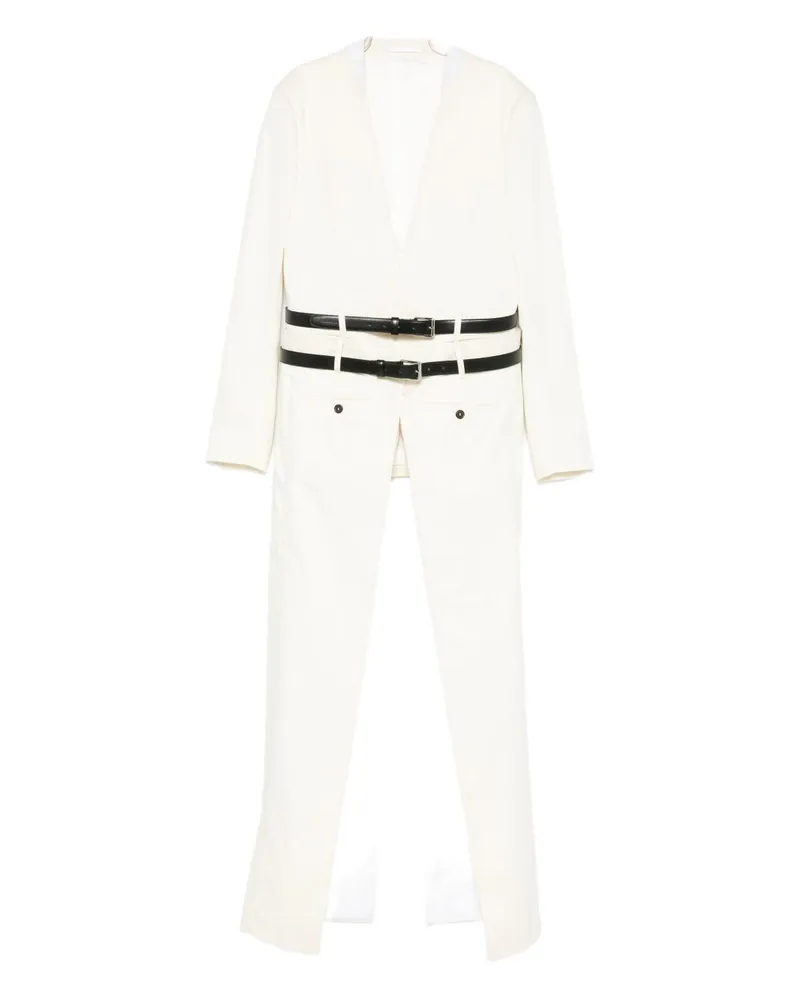 Dsquared2 mit Doppelbrust angepacktes Mantel White