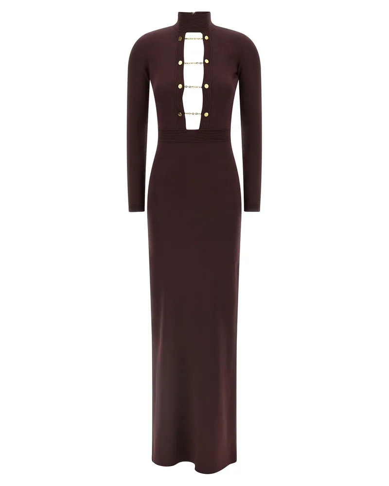 Elisabetta Franchi roter Teppich' Kleid Bordeaux