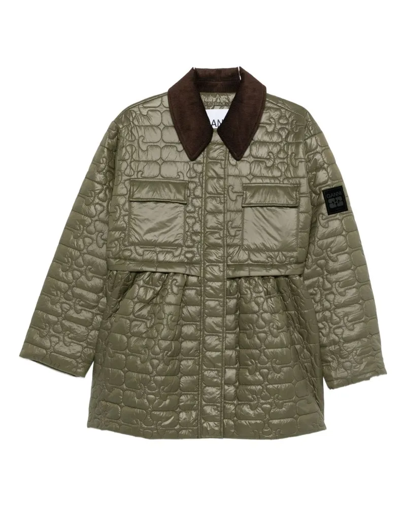 Ganni Steppjacke aus recyceltem Nylon von Green