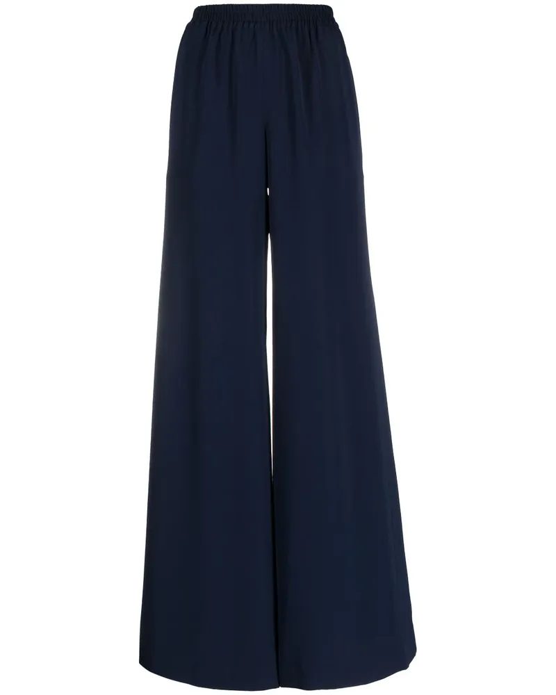 Gianluca Capannolo Satin Wide Legouser Blue