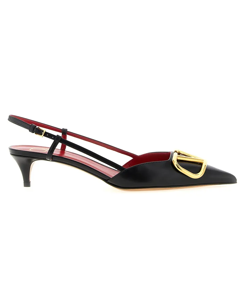 Valentino Garavani Slingback Valentino Garavani V Logo Signature Black