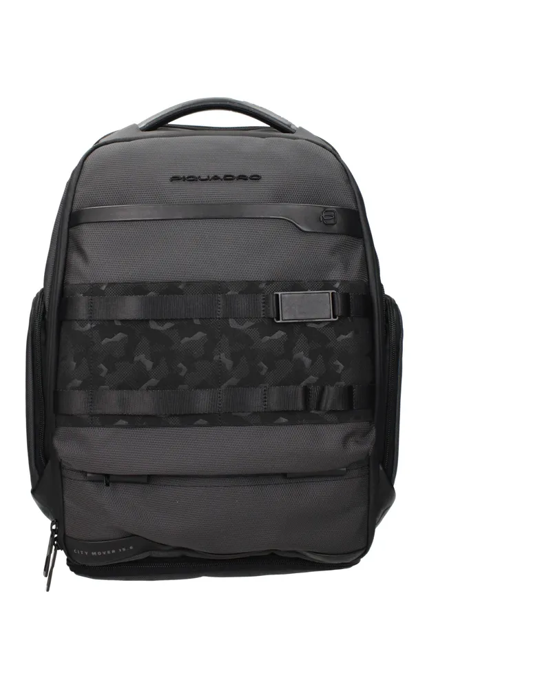 Piquadro Rucksäcke und Messenger Bags City Mover 15.6 Herrens Stoff Grau/Schwarz -