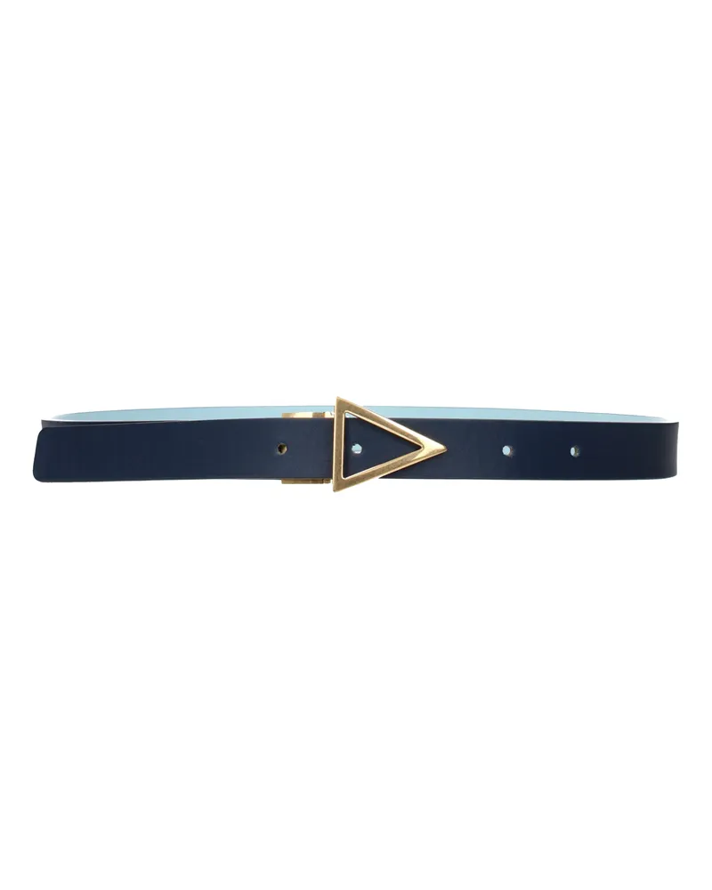Bottega Veneta Damens Gürtel Blaues Leder/Hellblau -