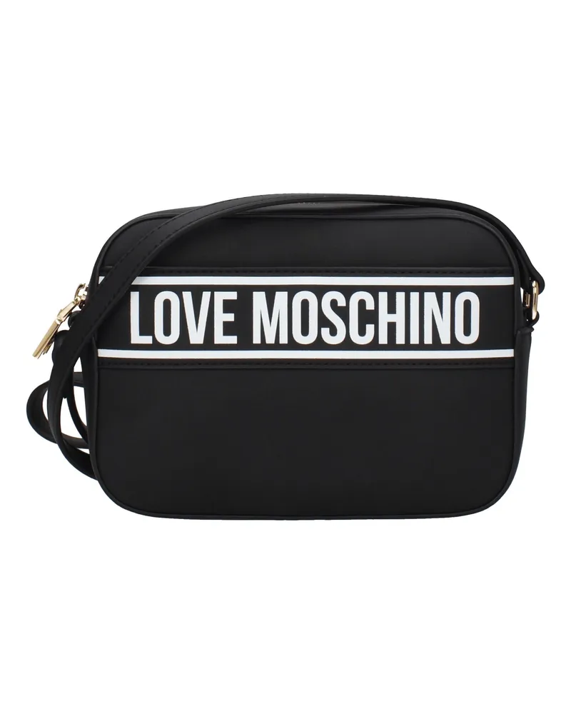 Moschino Damens Umhängetaschen Polyurethan Schwarz -