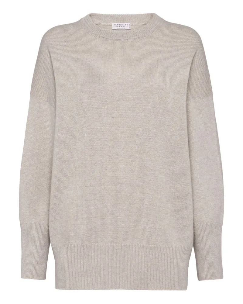 Brunello Cucinelli Cashmere Crewneck -Pullover Beige