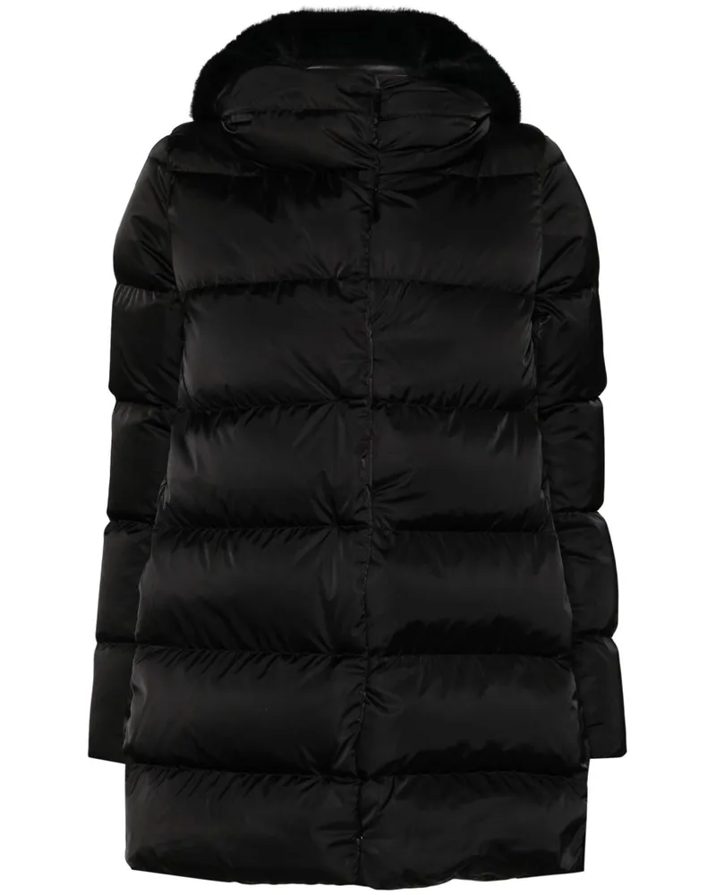 Herno Midi mit Kapuze -Jacke mit Kapuze Black