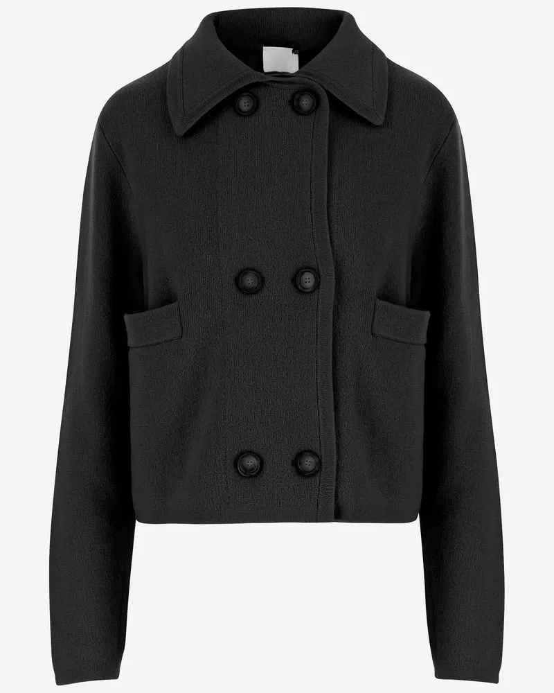 ALLUDE Anspielung Wolle und Kaschmirjacke Black