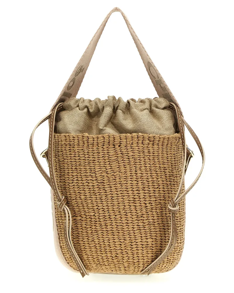 Chloé Chloé 'Woody kleiner Eimerbeutel Beige