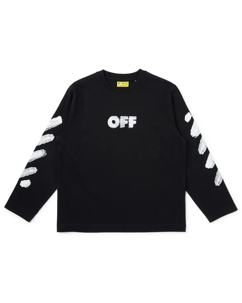 OFF-WHITE Graffiti" Logo T -Shirt Black