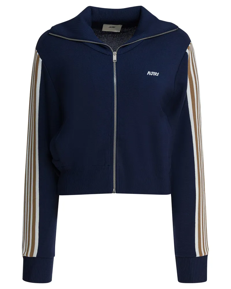 AUTRY Sweatshirt mit Reißverschluss aus -Viskosemischung Blue