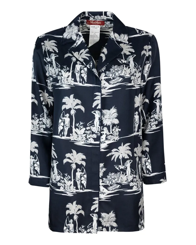 Max Mara Camicia Dionigi Blu Blue