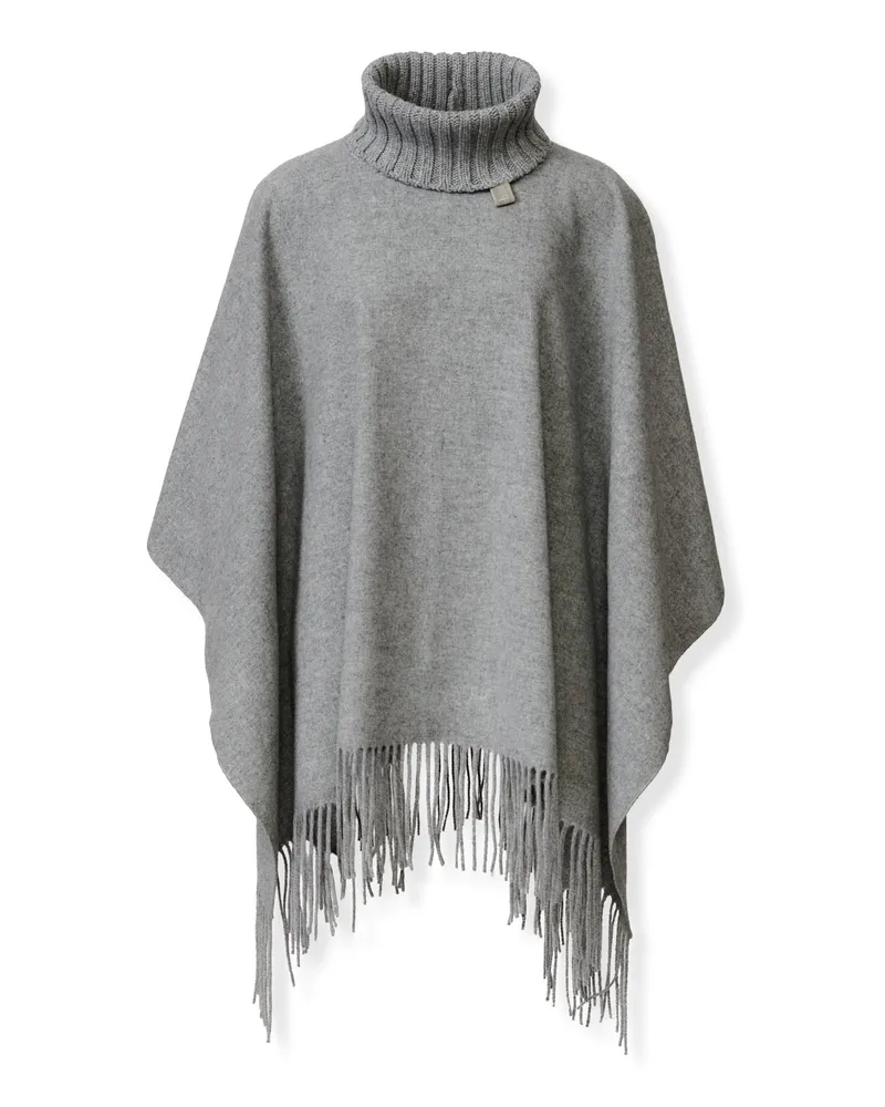 Fabiana Filippi Cashmere Mischponcho Grey