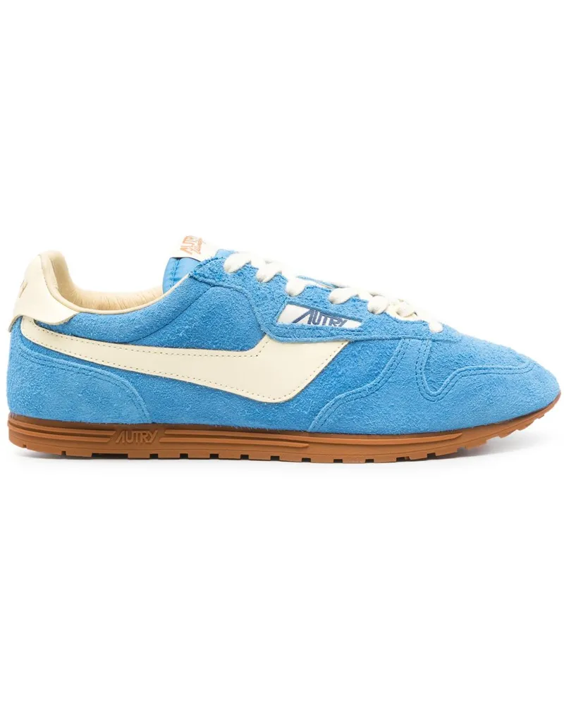 AUTRY Windspin niedriger Leder -Turnschuhe Blue