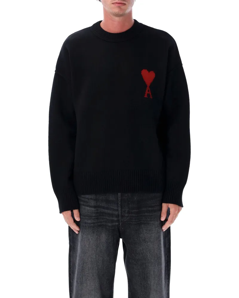 AMI Paris Pullover schwarz Black