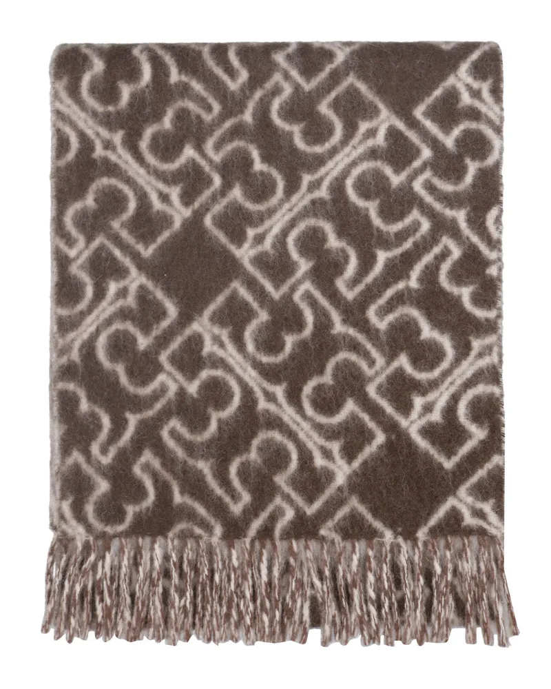 Tory Burch Schals Marrone+avorio