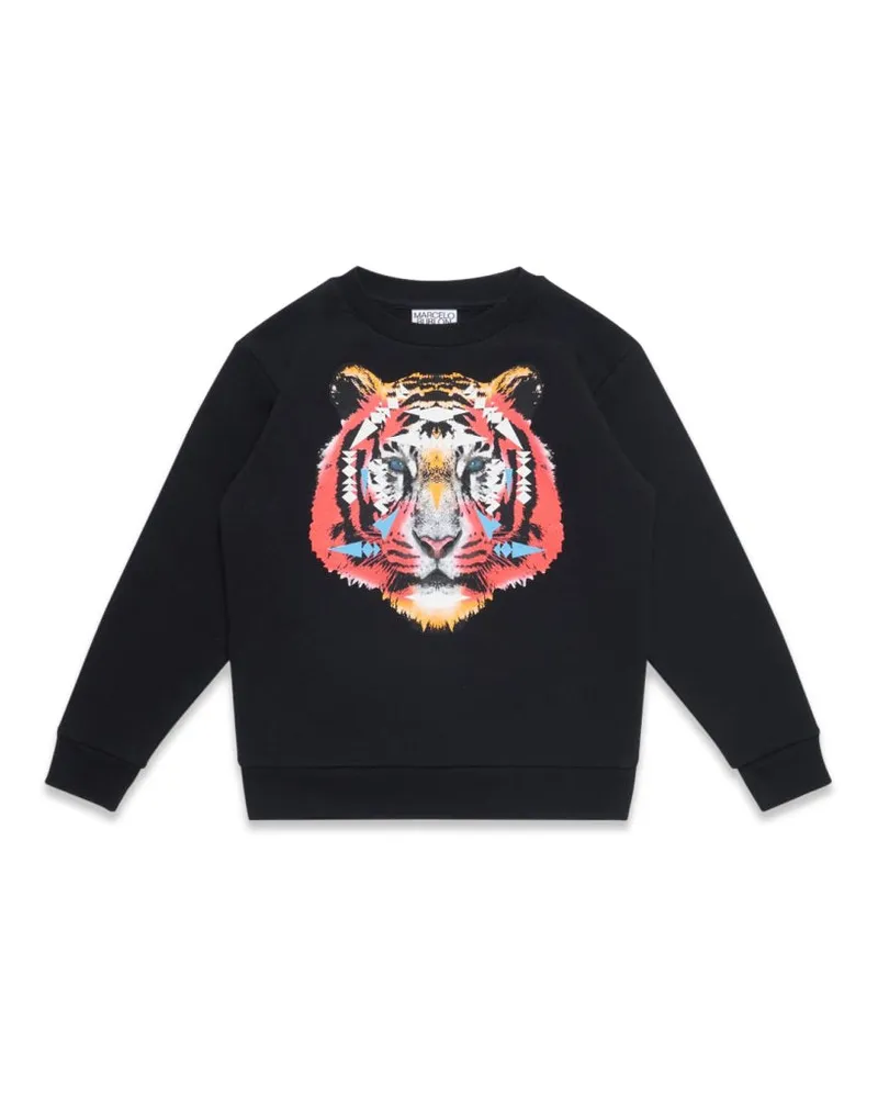 Marcelo Burlon | County of Milan Marcelo Burlon County of Mailand Cross Tiger Crewneck Black